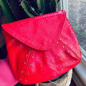 Lauren Merkin Patent Clutch Crossbody Bag